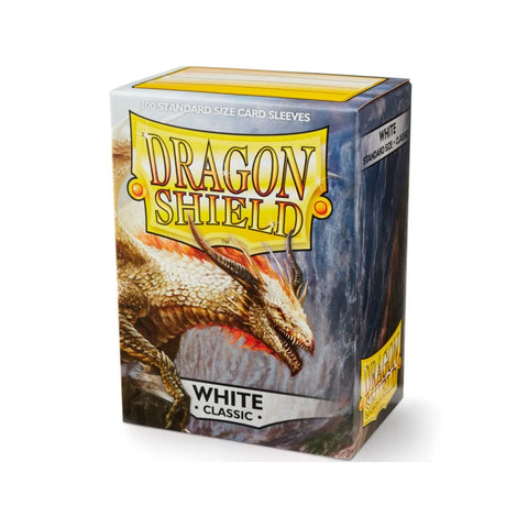 Dragon Shield Classic White Card Sleeves 100ct Glossy Standard Size