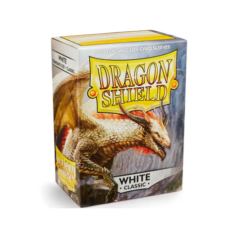 Dragon Shield Classic White Card Sleeves 100ct Glossy Standard Size