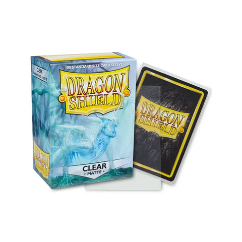 Dragon Shield Matte Clear Standard Card Sleeves 100ct TCG