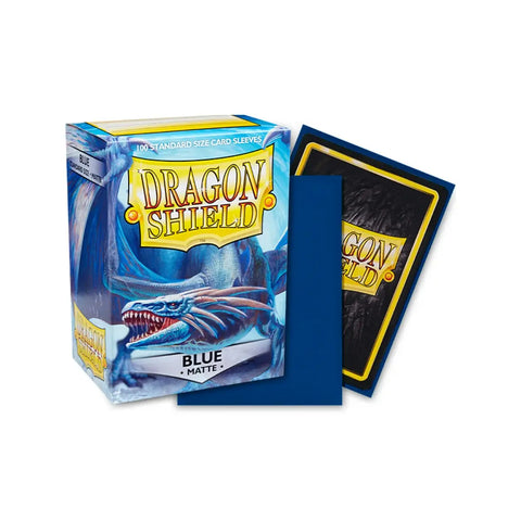 Dragon Shield Matte Blue Standard Card Sleeves 100ct Deck Protectors