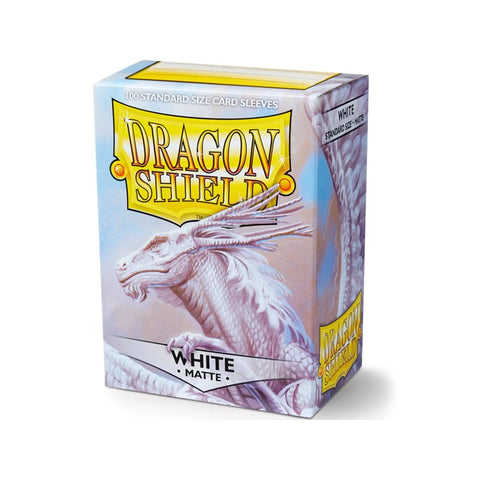Dragon Shield Matte White Standard Card Sleeves 100ct for MTG TCG