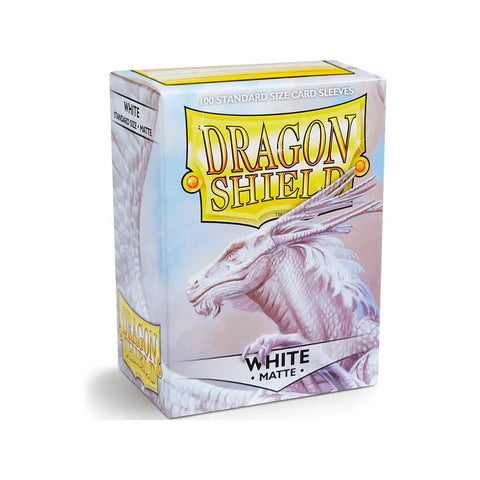 Dragon Shield Matte White Standard Card Sleeves 100ct for MTG TCG