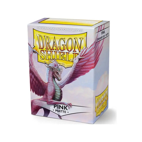 Dragon Shield Matte Pink Standard Card Sleeves 100ct Trading Protection