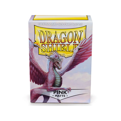 Dragon Shield Matte Pink Standard Card Sleeves 100ct Trading Protection