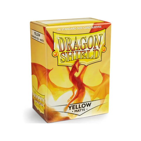 Dragon Shield Matte Yellow Standard Card Sleeves 100ct Box MTG TCG