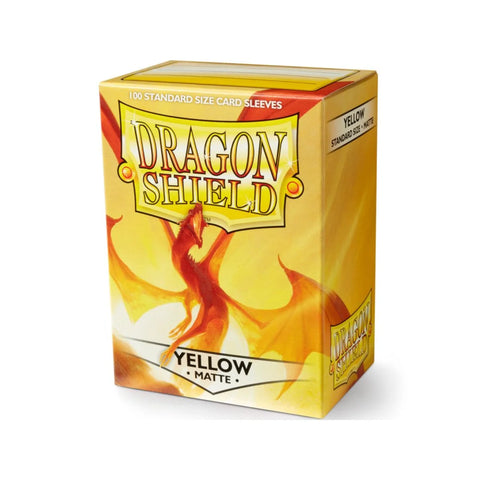 Dragon Shield Matte Yellow Standard Card Sleeves 100ct Box MTG TCG