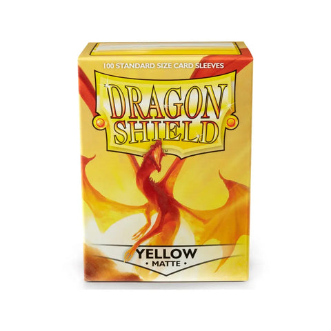 Dragon Shield Matte Yellow Standard Card Sleeves 100ct Box MTG TCG