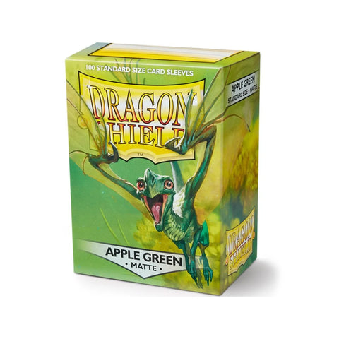 Dragon Shield Matte Apple Green Standard Card Sleeves 100 Count