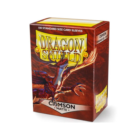 Dragon Shield Matte Crimson Standard Card Sleeves 100ct TCG Protector