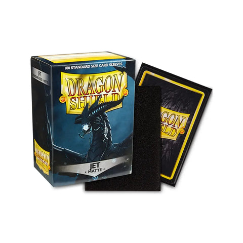 Dragon Shield Matte Jet Black Standard Card Sleeves 100ct