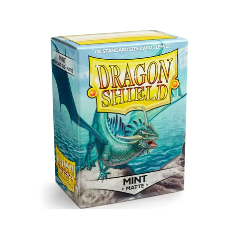 Dragon Shield Matte Mint Standard Card Sleeves 100ct for MTG Pokémon