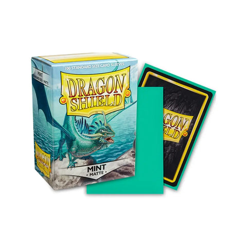 Dragon Shield Matte Mint Standard Card Sleeves 100ct for MTG Pokémon