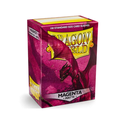 Dragon Shield Matte Magenta Standard Card Sleeves 100 Count Box