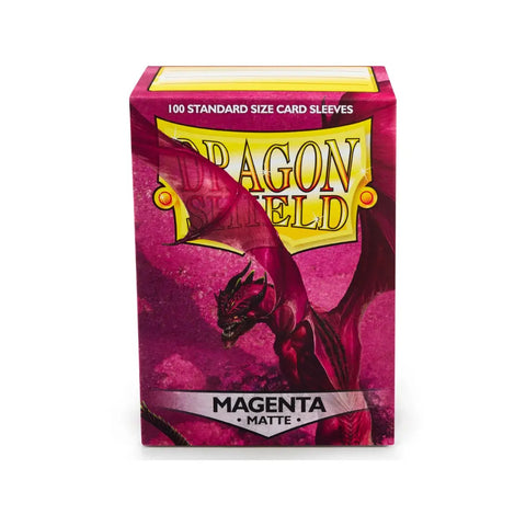 Dragon Shield Matte Magenta Standard Card Sleeves 100 Count Box