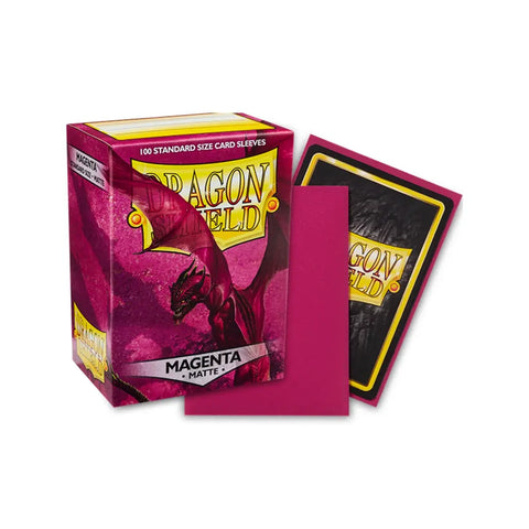 Dragon Shield Matte Magenta Standard Card Sleeves 100 Count Box