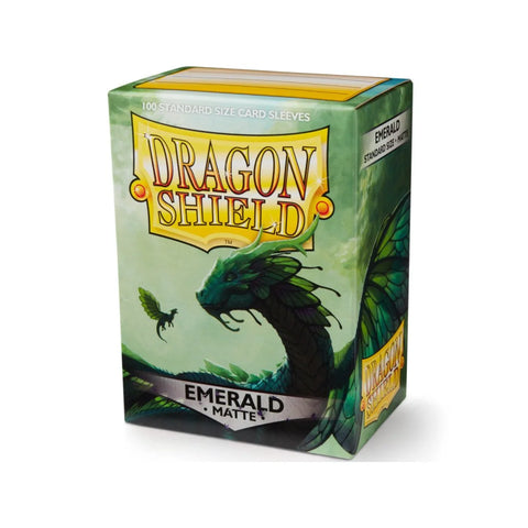 Dragon Shield Emerald Matte Standard Size Card Sleeves 100 Count