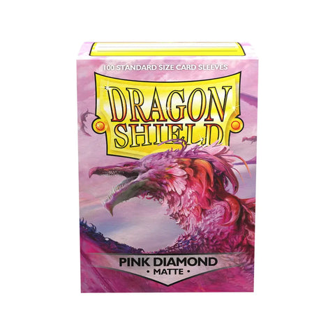 Dragon Shield Pink Diamond Matte Standard Card Sleeves 100 Count Box