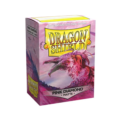 Dragon Shield Pink Diamond Matte Standard Card Sleeves 100 Count Box
