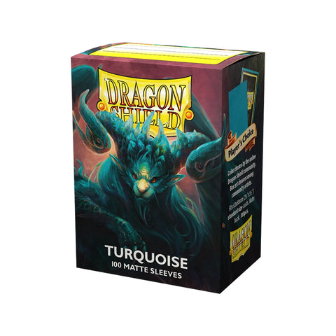 Dragon Shield Turquoise Matte Standard Card Sleeves 100ct MTG Pokemon
