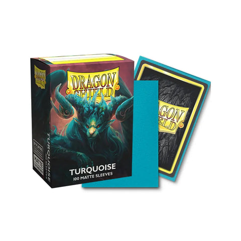 Dragon Shield Turquoise Matte Standard Card Sleeves 100ct MTG Pokemon