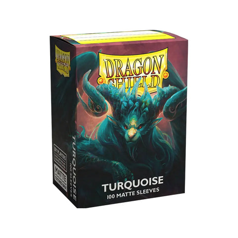 Dragon Shield Turquoise Matte Standard Card Sleeves 100ct MTG Pokemon