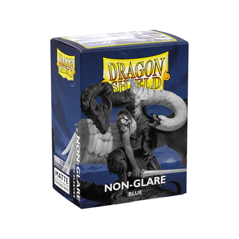 100x Dragon Shield Blue Non-Glare Matte Standard TCG Card Sleeves