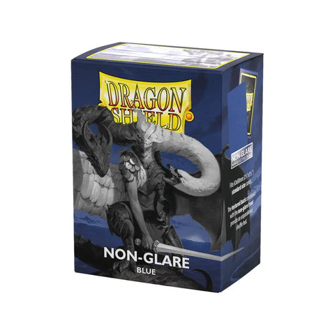 100x Dragon Shield Blue Non-Glare Matte Standard TCG Card Sleeves