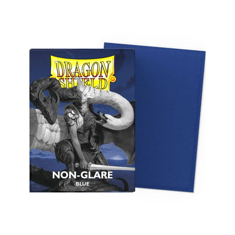 100x Dragon Shield Blue Non-Glare Matte Standard TCG Card Sleeves