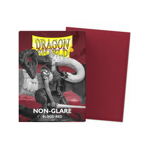 Dragon Shield Blood Red Non-Glare Matte Standard Card Sleeves 100 Pack