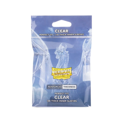 Dragon Shield Perfect Fit Thick Inner Sleeves Clear Standard 100 Pack 63x88mm
