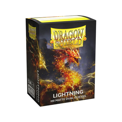 Dragon Shield Dual Matte Lightning Standard TCG Card Sleeves 100ct