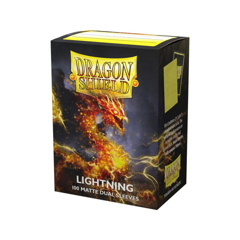 Dragon Shield Dual Matte Lightning Standard TCG Card Sleeves 100ct