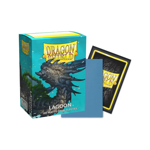 Dragon Shield Dual Matte Lagoon Standard Card Sleeves 100ct TCG