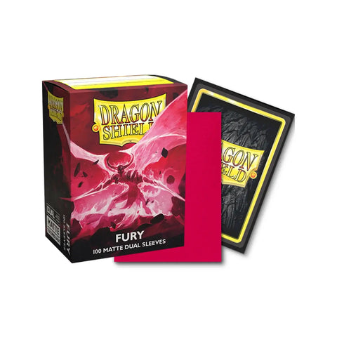 Dragon Shield Dual Matte Fury Standard Card Sleeves 100ct TCG Protectors