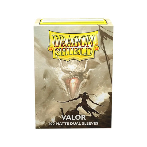 Dragon Shield Valor Dual Matte Black Standard Card Sleeves 100ct