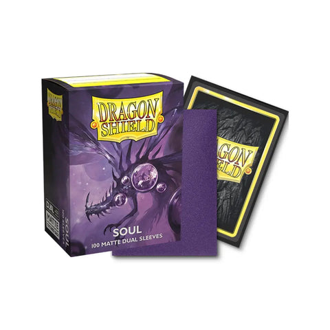 Dragon Shield Soul Dual Matte Metallic Purple Standard Card Sleeves 100ct
