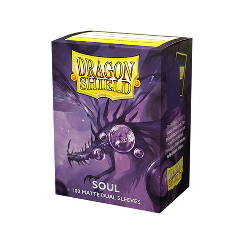 Dragon Shield Soul Dual Matte Metallic Purple Standard Card Sleeves 100ct
