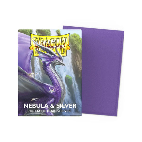 Dragon Shield Matte Dual Standard Sleeves Nebula & Silver Opaque 100ct 63x88mm