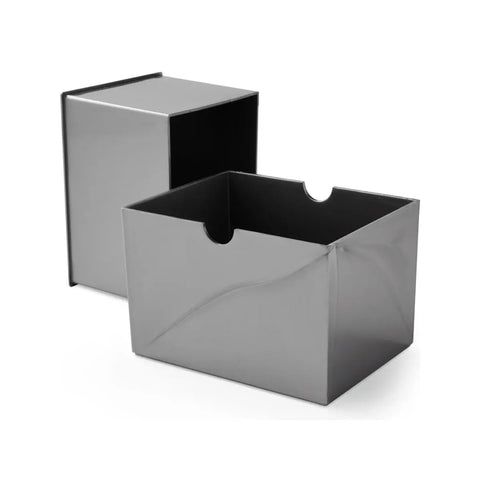 Dragon Shield Strongbox Silver Acrylic Card Deck Box 100+ Double Sleeved
