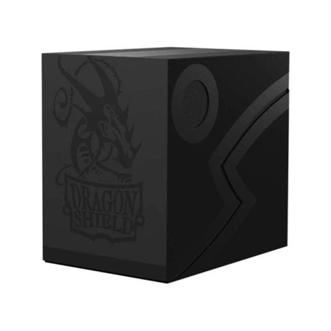 Dragon Shield Double Shell Deck Box Shadow Black 150 Card TCG Case