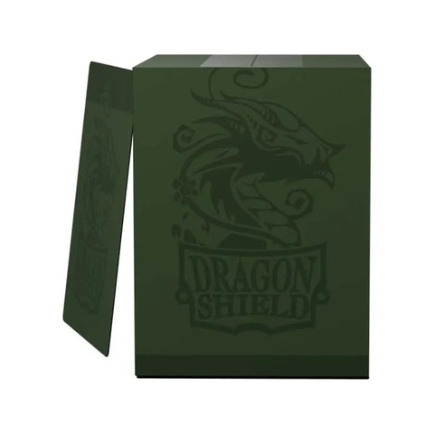 Dragon Shield Double Shell Deck Box Forest Green/Black 150 Card Commander