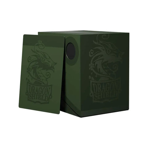 Dragon Shield Double Shell Deck Box Forest Green/Black 150 Card Commander