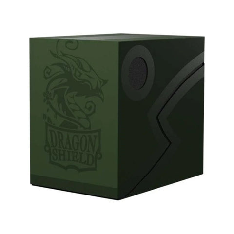 Dragon Shield Double Shell Deck Box Forest Green/Black 150 Card Commander