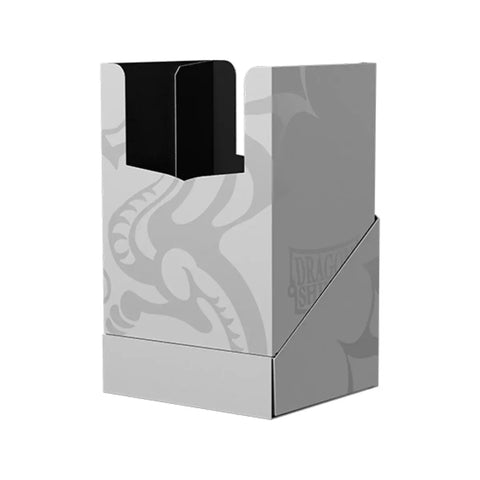 Dragon Shield Deck Shell 100 Card Box Ashen White with Black Interior
