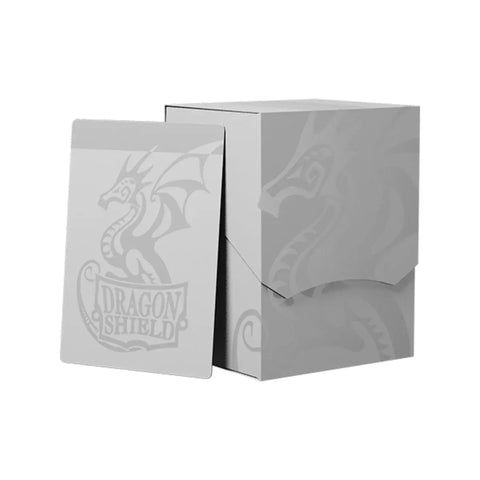 Dragon Shield Deck Shell 100 Card Box Ashen White with Black Interior