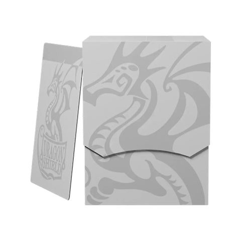 Dragon Shield Deck Shell 100 Card Box Ashen White with Black Interior