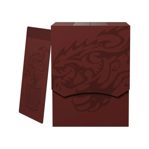 Dragon Shield Blood Red Deck Shell Card Box 100ct Black Interior
