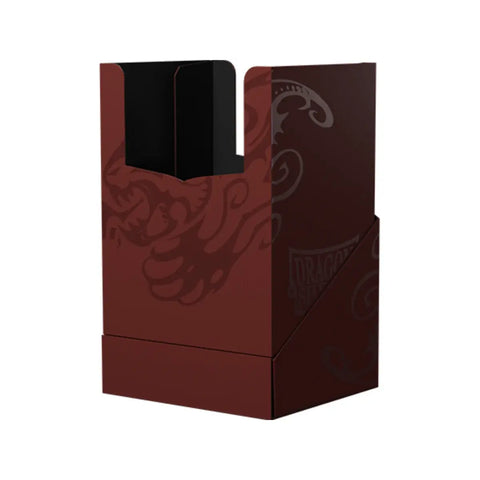 Dragon Shield Blood Red Deck Shell Card Box 100ct Black Interior