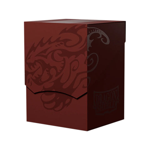 Dragon Shield Blood Red Deck Shell Card Box 100ct Black Interior