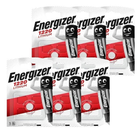 6x Energizer CR1220 3V Lithium Coin Cell Button Batteries Watch Key Fob